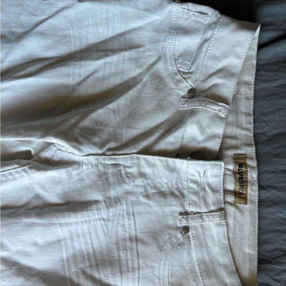 blue spice jeans size 3 Women’s White Denim Zip/button Cotton NWOT - Picture 3 of 9